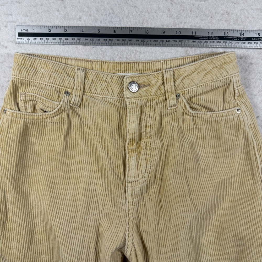 BDG Urban Outfitters Tan Corduroy High Rise Straight Leg Pants Women 27 Inseam - Picture 4 of 9